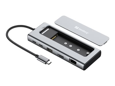 SANDBERG USB-C 6in1 Travel Dock SSD Case