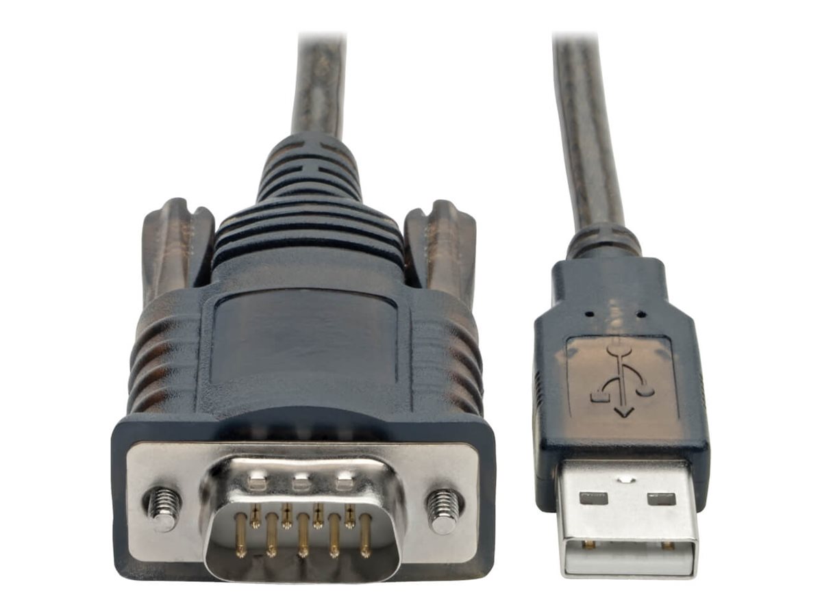 Eaton Tripp Lite Series RS232 to USB Adapter Cable with COM Retention (USB-A to DB9 M/M), FTDI, 5 ft. (1.52 m)