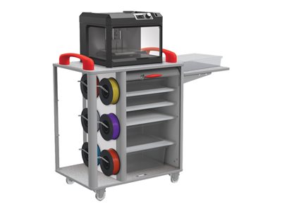 MooreCo Makerspace 3D printer cart black, gray n