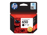 HP 650 - black - original - ink cartridge
