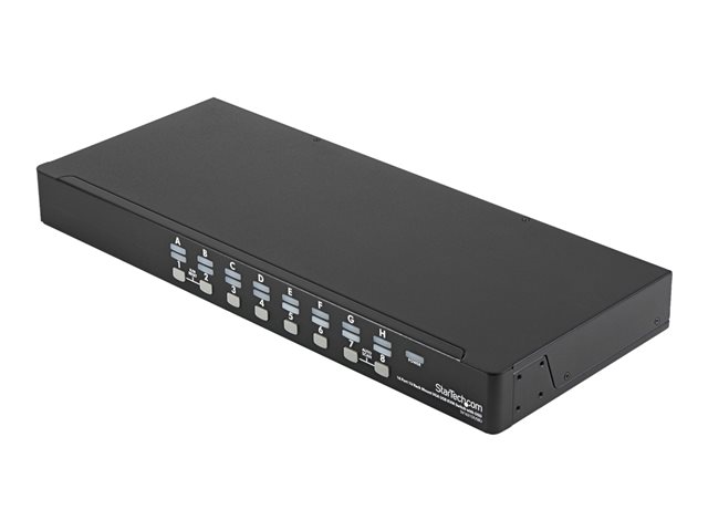Image of StarTech.com 16 Port Rackmount USB KVM Switch Kit with OSD and Cables - 1U (SV1631DUSBUK) - KVM switch - 16 ports