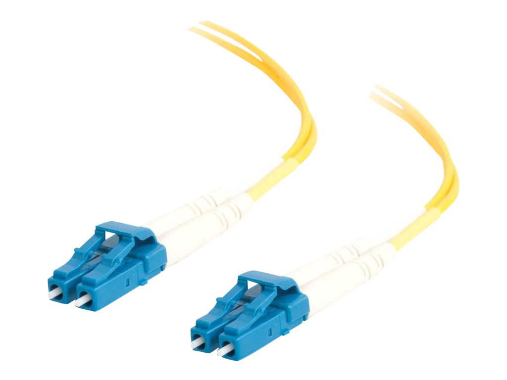 C2G LC-LC 9/125 OS1 Duplex Singlemode PVC Fiber Optic Cable (LSZH) - patch kabel - 10 m - 10 m - žlutá