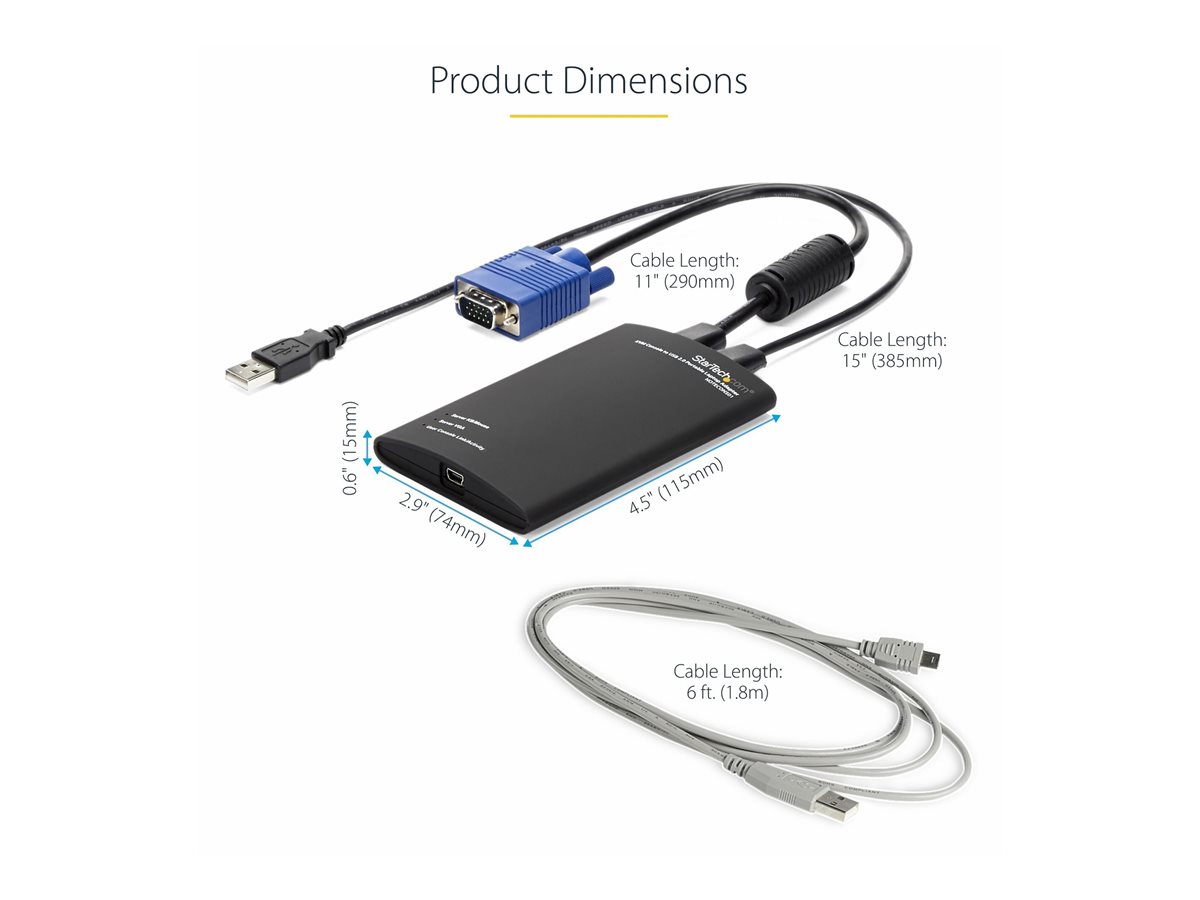 STARTECH KVM Console to USB Laptop Crash Cart – foto 12