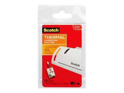 Scotch Clear 2.5 in x 4.25 in lamination pouches