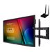 ViewSonic ViewBoard IFP8650-E1 Interactive Flat Panel Education Bundle with Wall Mount - Image 2: Right-angle