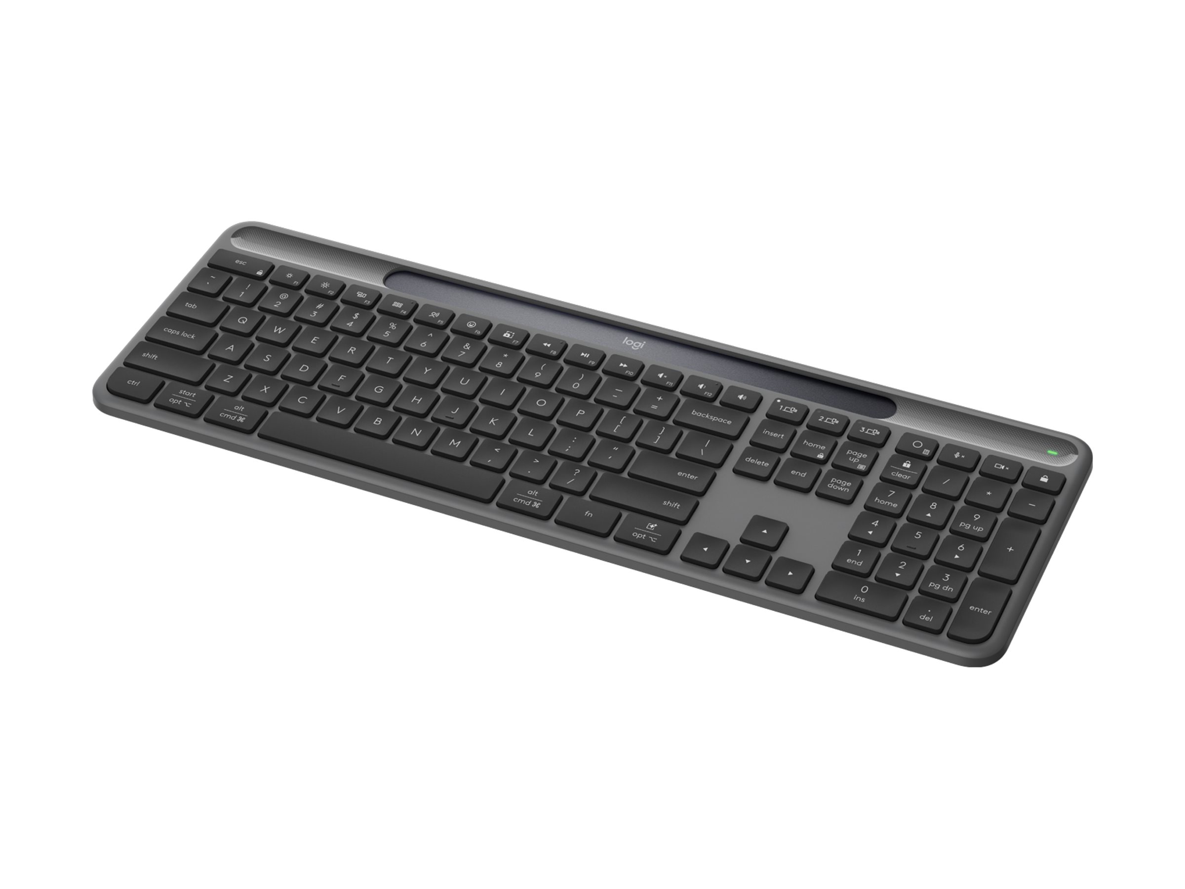 Logitech Signature Slim Solar+ K980 keyboard full size QWERTY US graphite Input Usage / lifestyle Right-angle 72800