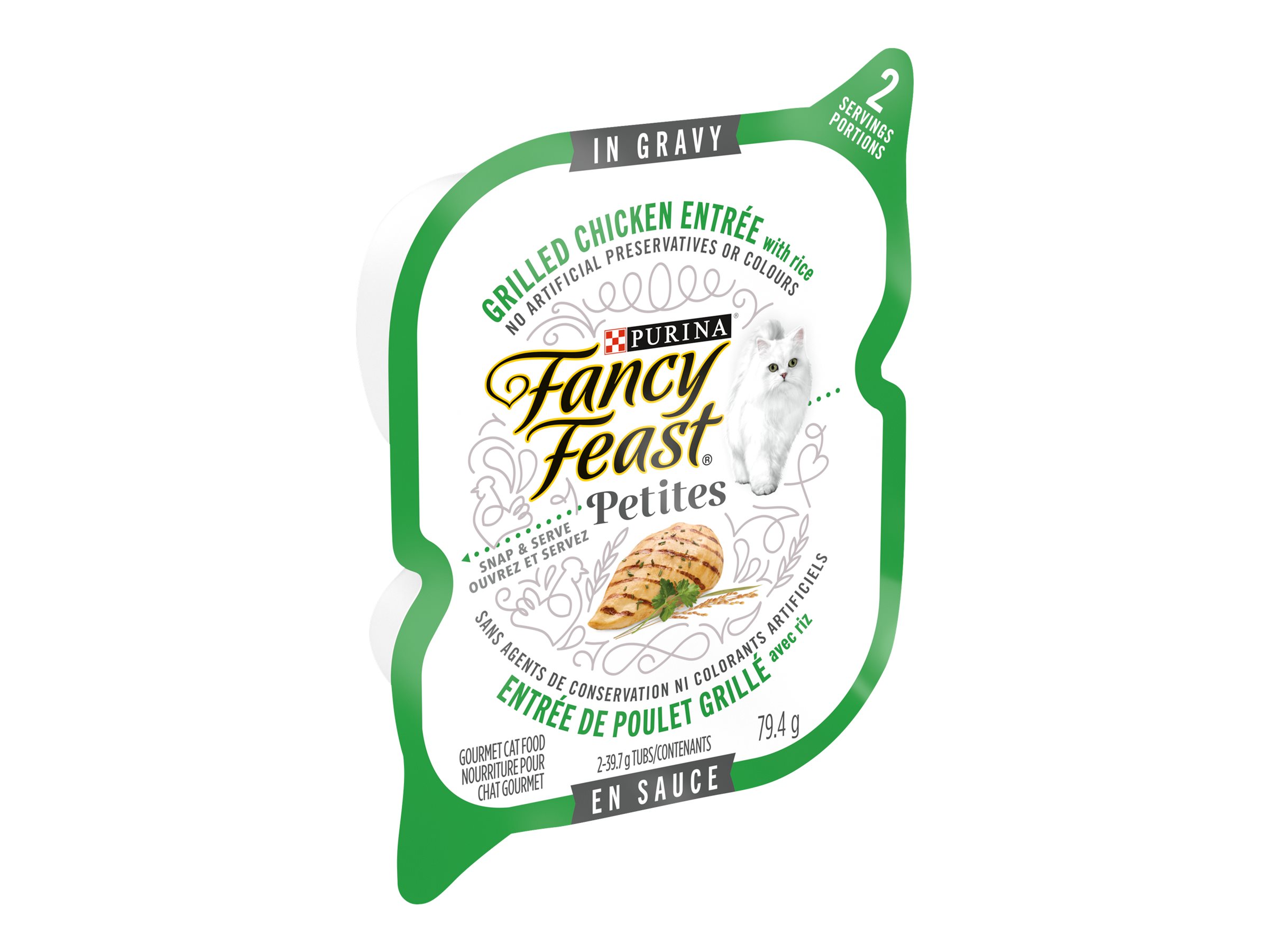 Fancy Feast Petites Wet Cat Food - Grilled Chicken Entree with Rice - 79.4g