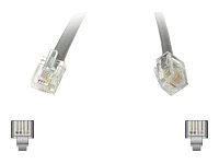 C2G Phone cable RJ-11 (M) to RJ-11 (M) 14 ft silver