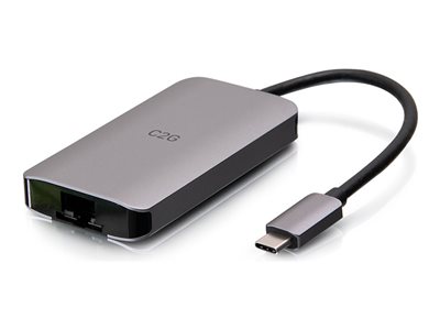 C2G USB C Dock with HDMI, USB, Ethernet, USB C & Power Delivery up to 100W