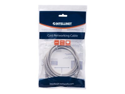 INT Netzwerkkabel Cat6 U/UTP 3,0m grau, INTELLINET 334129 (BILD2)