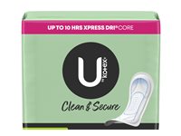 U by Kotex Clean & Secure Maxi Sanitary Pads - Heavy - 22's
