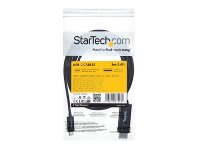 STARTECH 2m USB C to HDMI Cable - Black