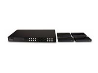 LINDY - transmitter + 4 receivers - video/audio/infrared/serial extender - HDBaseT