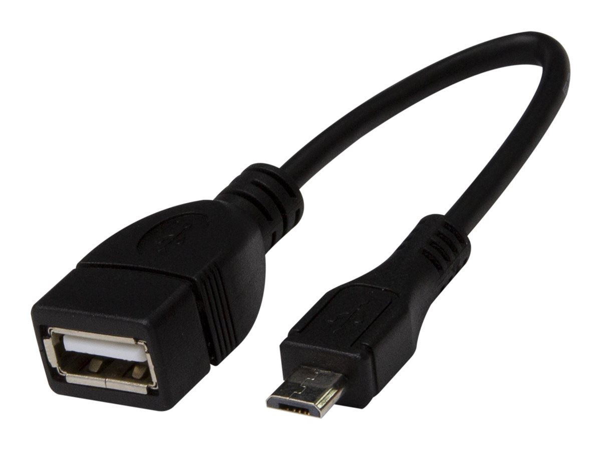 Dynamix USB adapter Micro-USB Type B to USB 10 Product shot Right-angle 79850