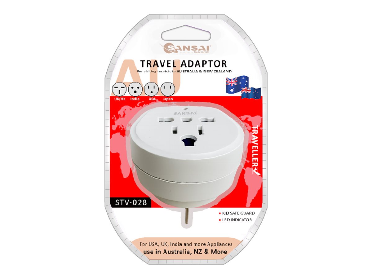 Sansai power adapter world 2400 Package view Front 77850