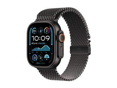 Watch Ultra 2 - black titanium - smart watch with 