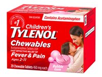 Tylenol* Children's Fever &amp; Pain Chewable Tablets - 20's