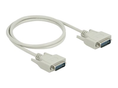 DELOCK Serielles Kabel D-Sub15 Stecker zu Stecker  1 m