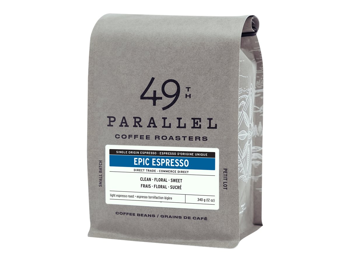 49th Parallel Coffee Roasters Epic Espresso Coffee Beans - 340g