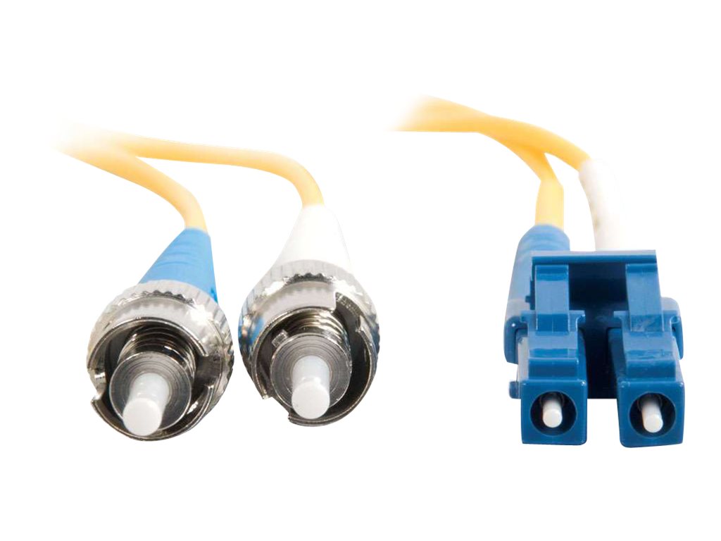C2G LC-ST 9/125 OS1 Duplex Singlemode PVC Fiber Optic Cable (LSZH) - patch kabel - 3 m - 3 m - žlutá – foto 4