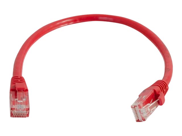 C2G Cat5e Booted Unshielded (UTP) Network Patch Cable - patch kabel - 1 m - červená – foto 2