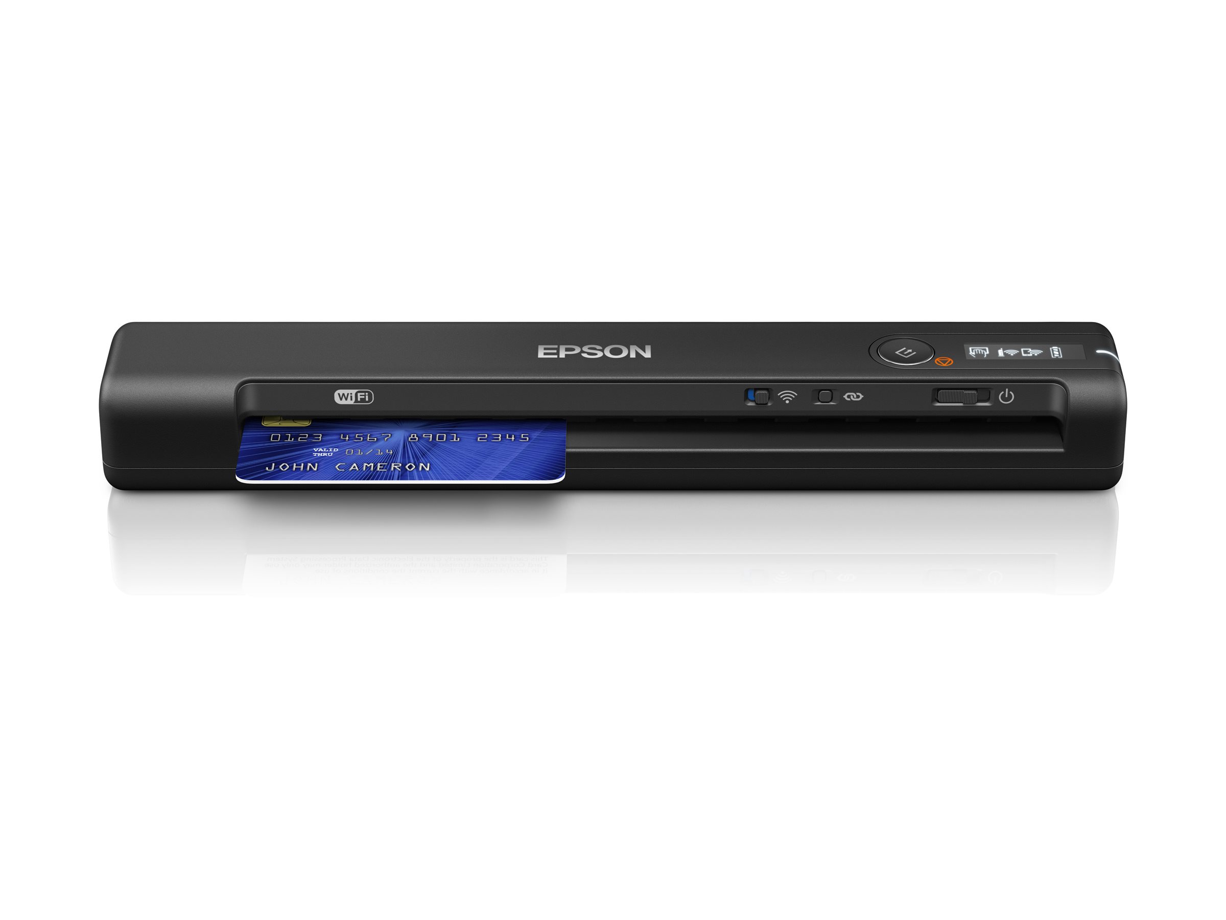 An image of Epson WorkForce ES-60W - document scanner - portable - USB 2.0, Wi-Fi