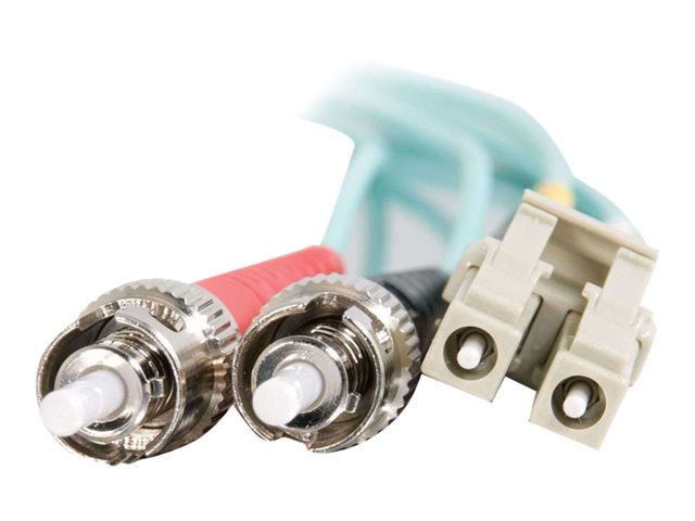 C2G LC-ST 10Gb 50/125 OM3 Duplex Multimode PVC Fiber Optic Cable (LSZH) - síťový kabel - 2 m - 2 m - vodě - barva – foto 4