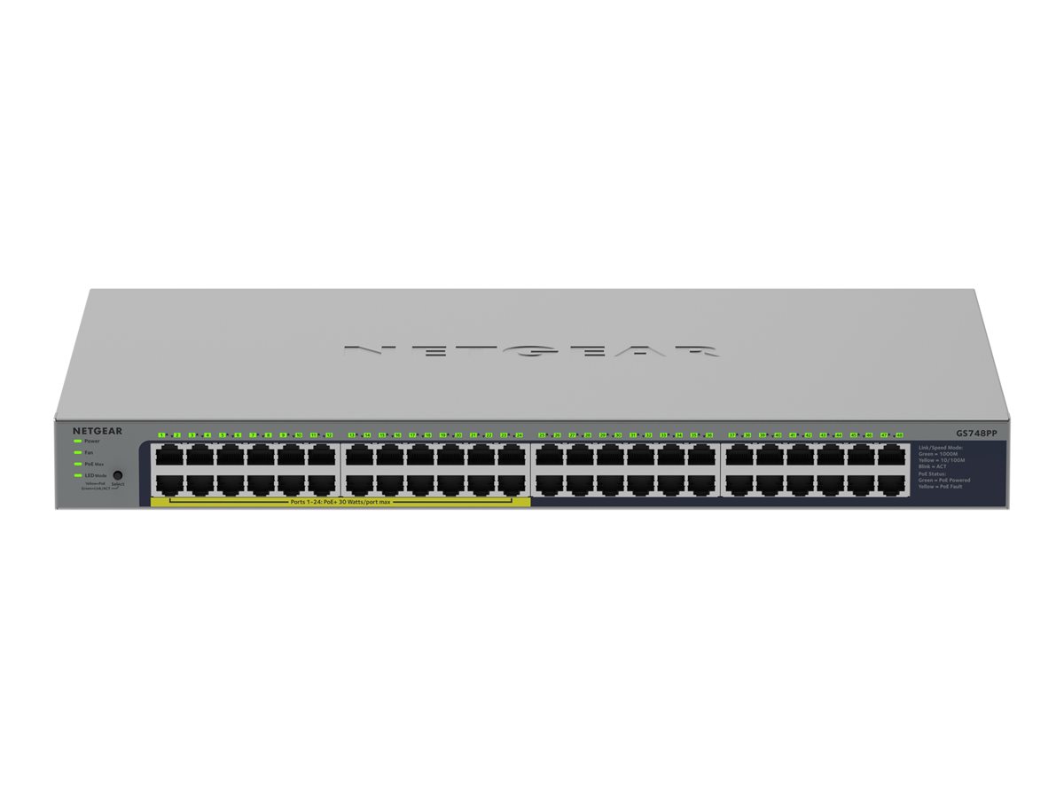 GS748PP 48PT UNMANAGED SWITCH POE+