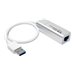 Eaton Tripp Lite Series USB 3.0 SuperSpeed to Gigabit Ethernet NIC Network Adapter RJ45 10/100/1000 Aluminum White
