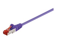 MicroConnect CAT 6 Kabel med afskærmning med folie og kobberfletning (SFTP 5m Netværkskabel Lilla