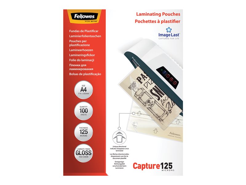 FELLOWES IL POCHETTES A4 125 MICRONS X