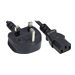 Power Cord/Cable, UK 3-pin plug to C13 Female (ket