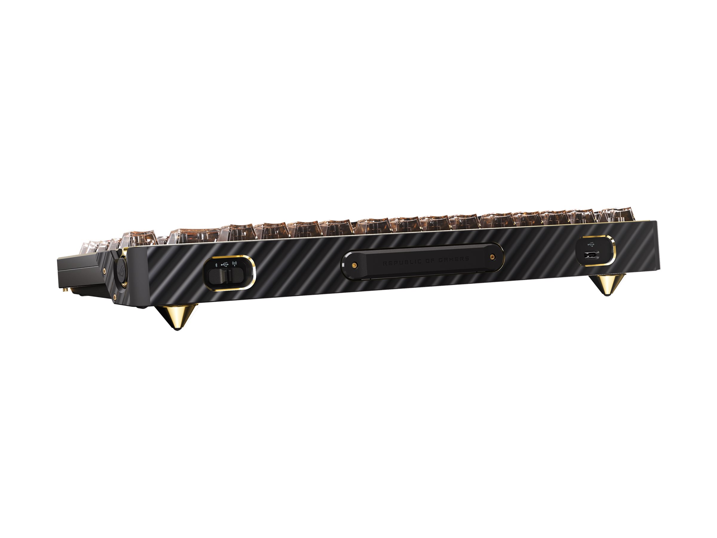 ASUS ROG Azoth Extreme Edition 20 keyboard 75% with OLED display QWERTZ German black Product shot Back 79000