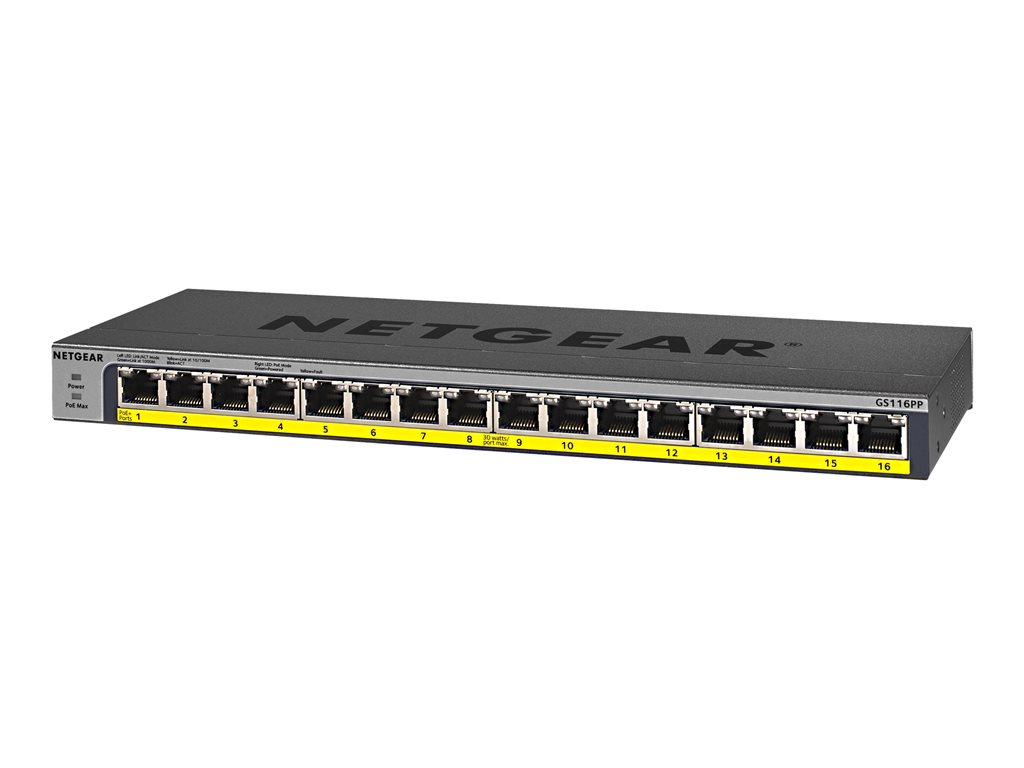 NETGEAR 16PT POE/POE+GIGABIT SWITCH