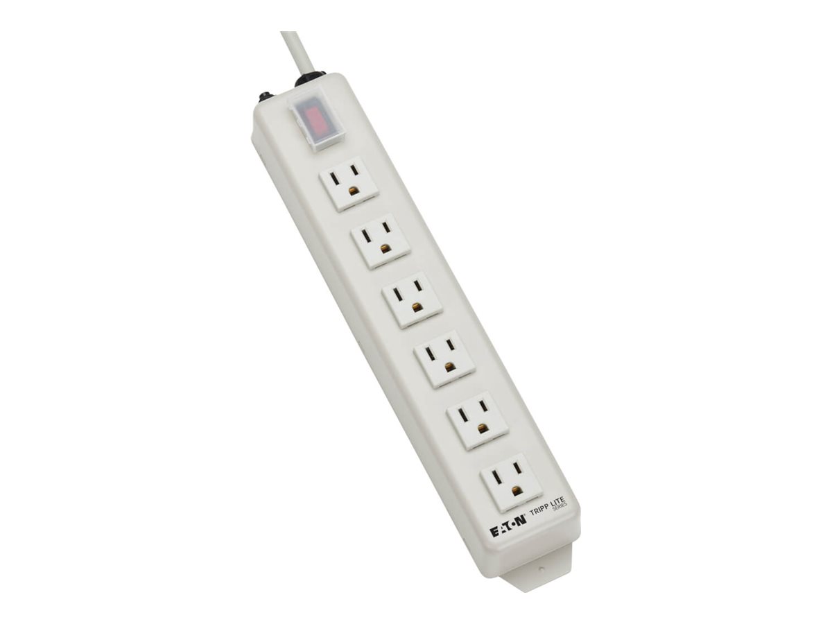 Tripp Lite Power Strip 120V 5-15R 6 Outlet Metal 15' Cord 5-15P