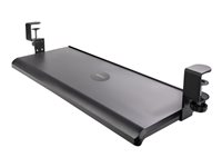 StarTech.com Under-Desk  Tray, Clamp-on  Holder, Supports up to 12kg (26.5lb), Sliding  and Mouse Drawer C-Clamps, Height Adjustable  Tray - Black - Ergonomic  Tray (KEYBOARD-TRAY-CLAMP1) Keyboard tray