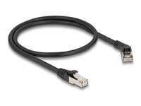 DeLOCK CAT 6a S/FTP 50cm Patchkabel Sort
