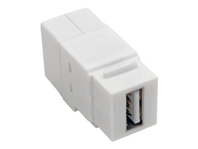 Eaton Tripp Lite Series USB 2.0 All-in-One Keystone/Panel Mount Coupler (F/F), White