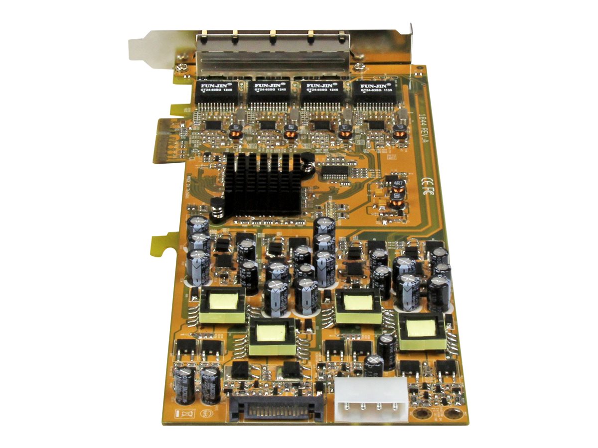 StarTech.com 4 Port Gigabit PoE (Power over Ethernet) Card - PCIe Network Card - PoE / PoE+ Up to 25W Per Port - PCIe NIC - Gigabit Ethernet Card (ST4000PEXPSE) - síťový adaptér - PCIe x4 - Gigabit Ethernet x 4 – foto 2