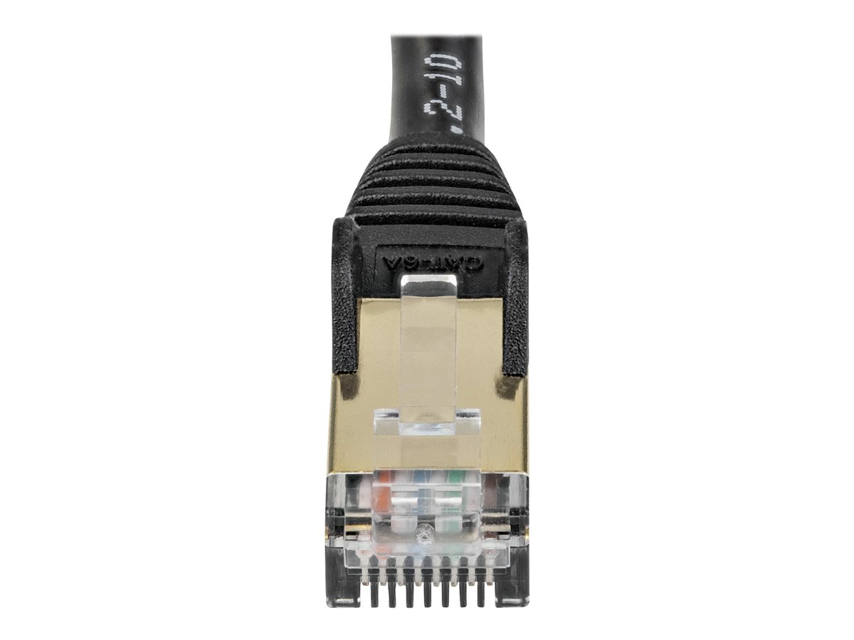 StarTech.com 7m CAT6A Ethernet Cable, 10 Gigabit Shielded Snagless RJ45 100W PoE Patch Cord, CAT 6A 10GbE STP Network Cable w/Strain Relief, Black, Fluke Tested/UL Certified Wiring/TIA - Category 6A - 26AWG (6ASPAT7MBK) - patch kabel - 7 m - černá – foto 6