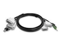 StarTech.com - Câble adaptateur - Conformité TAA - DVI-D, DisplayPort, USB type B, prise audio de 3,5 mm pour HDMI, DisplayPort, prise audio de 3,5 mm, USB 