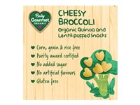 Baby Gourmet Puffies Quinoa and Lentil Puff Snacks - Cheesy Broccoli - 42g