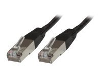 MicroConnect Modular Straight CAT 6 Kabel med folie og kobberfletning (FTP) 10m Netværkskabel Sort