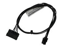 Lenovo 15 pin Serial ATA strøm (male) - Effekt ATX12V 4-pin stik (male) Sort 40cm Strømforsyningsadapter