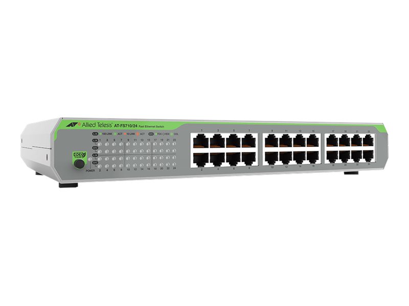 Allied Telesis CentreCOM AT-FS710/24 - commutateur - 24 ports - non gr - Montable sur rack