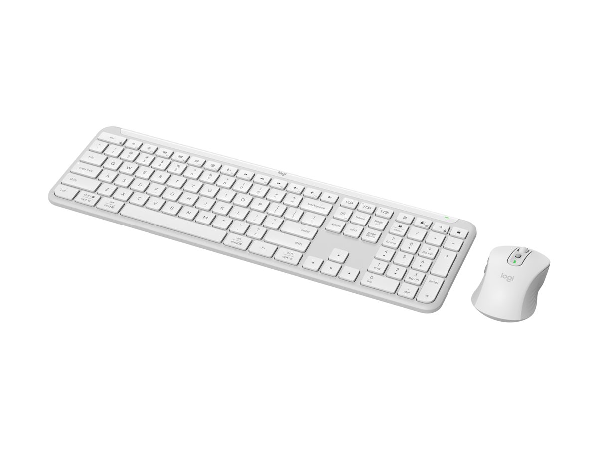 Logitech Signature Slim Combo MK950 keyboard and mouse set 100% full size QWERTY English Usage / lifestyle Left-angle 72710
