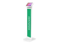 Compulocks iPad Mini 8.3" Space Enclosure Brandable Floor Stand mounting kit - for tablet - brandable - white