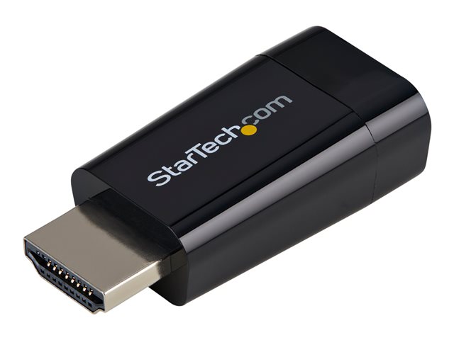 Image of StarTech.com Compact HDMI to VGA Adapter Converter - Ideal for Chromebooks Ultrabooks & Laptops - 1920x1200/1080p - adapter - HDMI / VGA - 4.5 cm