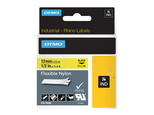 Dymo Flexible Tape 1 Cassettes Roll 12 Cm X 35 M