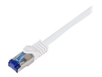 LogiLink Professional Ultraflex CAT 7 (kabel)/CAT 6a (stikforbindelser) S/FTP 50cm Patchkabel Hvid RAL 9003